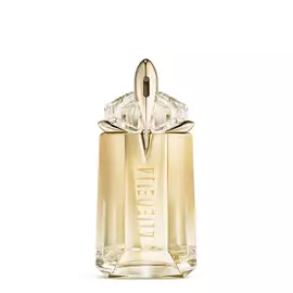 Alien Goddess Parfumflakon auf hellgrauem Hintergrund