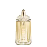 Alien Goddess Parfumflakon auf hellgrauem Hintergrund
